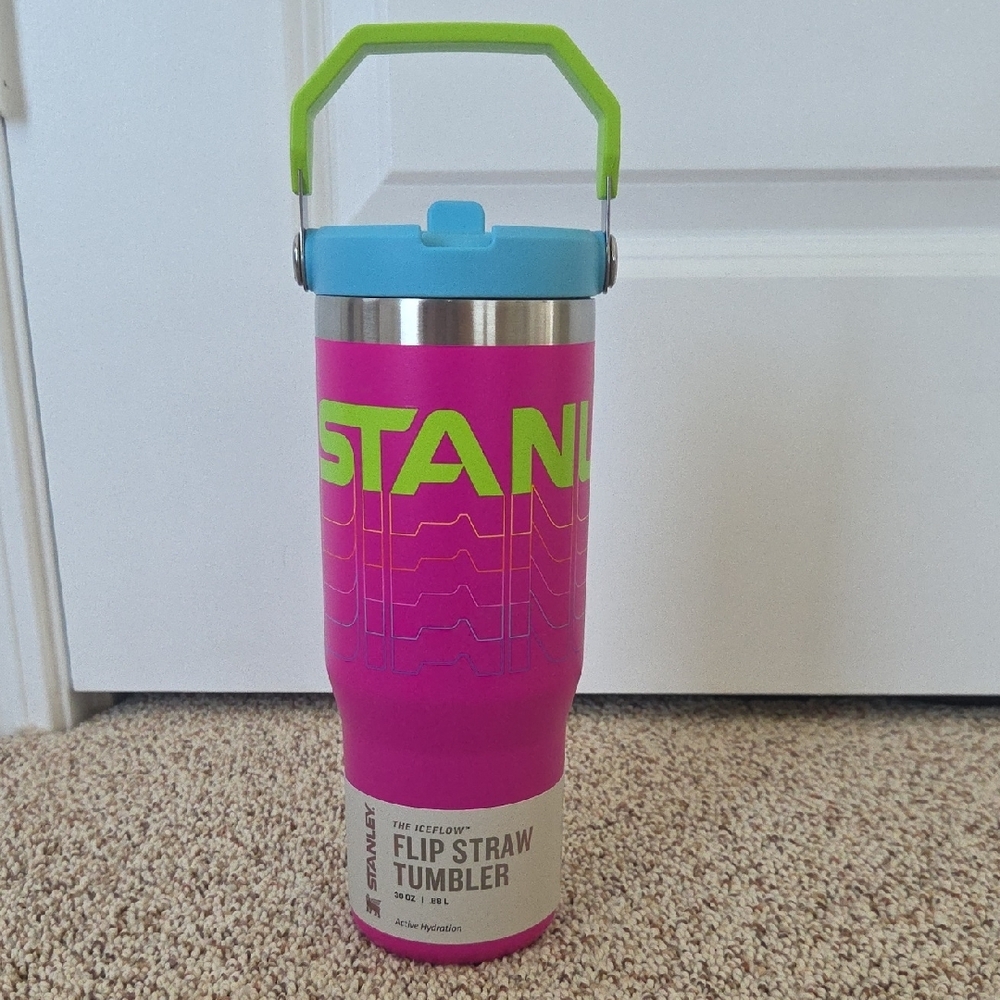 BNIB. Stanley Reverb Retro 30oz Flip Straw Tumbler
